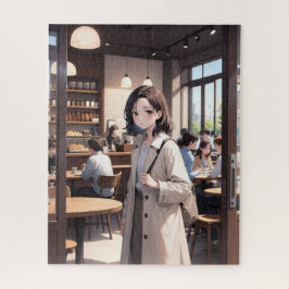 KI-Animeme Mädchen-Puzzle