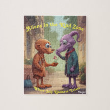 KI-Außerirdischen im Kind-Zone-Puzzle