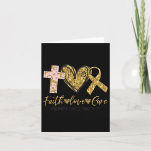 Ki Childhood Cancer Awareness Costume Faith Liebe Karte