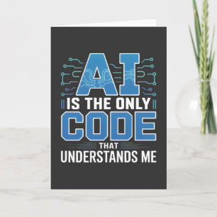 KI-Code-Grafik – Tech-Innovationsdesign Karte