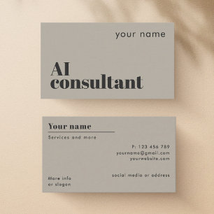 KI-Consultant moderne Visitenkarte