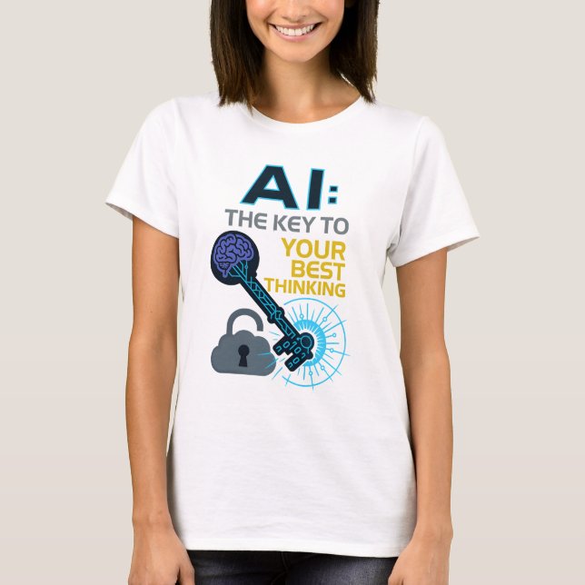 KI: Der Schlüssel zu Ihrem besten Technologiedesig T-Shirt (Vorderseite)