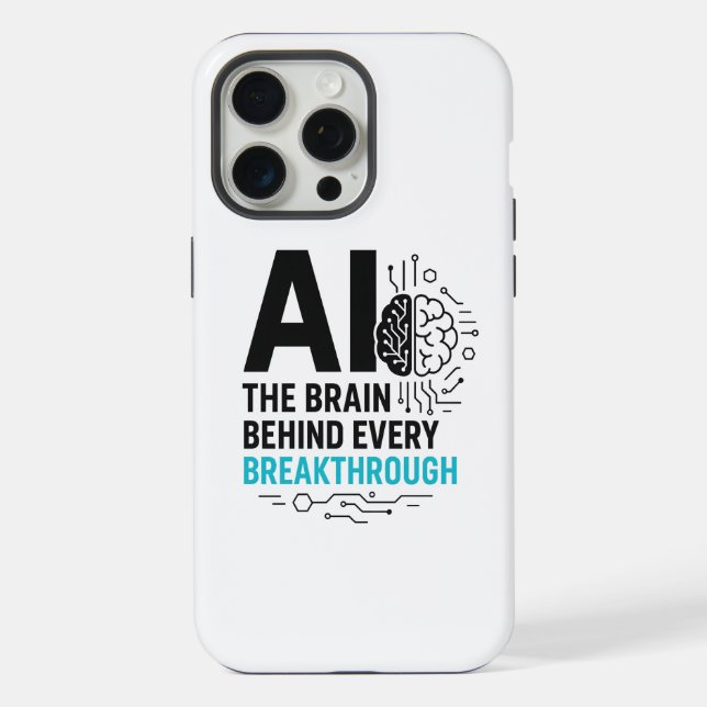 KI-Gehirn hinter Durchbrüchen Case | Tech  iPhone 15 Pro Max Hülle (Rückseite)