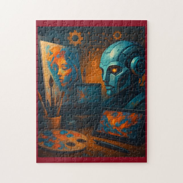 KI-Geist trifft Maschine (Vertikal)