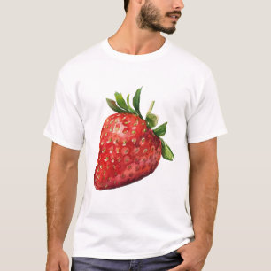 KI-generierte Erdbeere T-Shirt