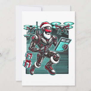 KI-gesteuerter Weihnachtsmann-Roboter mit Drohnen  Einladung