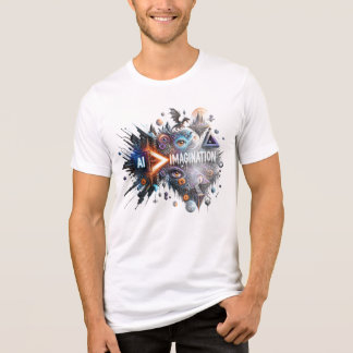 KI-Imagination – Futuristische künstliche Intellig Tri-Blend Shirt