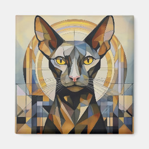 KI-Katze Magnet
