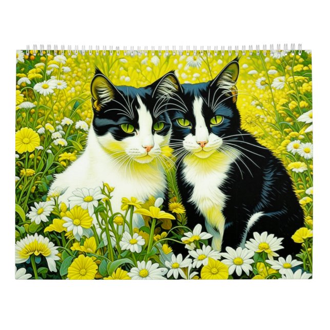 KI-Katzen | Niedlich Adorable Kätzchen und Katzen Kalender (Rückseite)