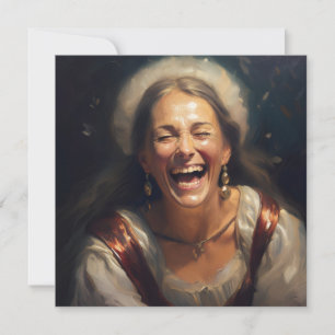 KI lacht Feiertagskarte