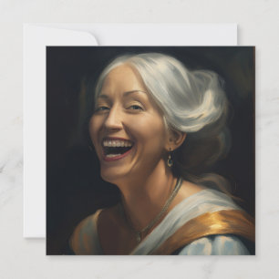 KI lacht Feiertagskarte