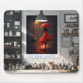 KI lügt gut! Mousepad