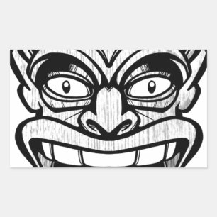 Ki-Maske Rechteckiger Aufkleber