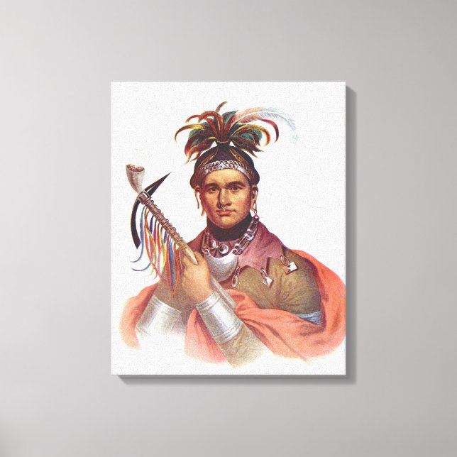 Ki-On-Twog-Ky oder 'Complanter', Seneca Chief Leinwanddruck (Vorderseite)