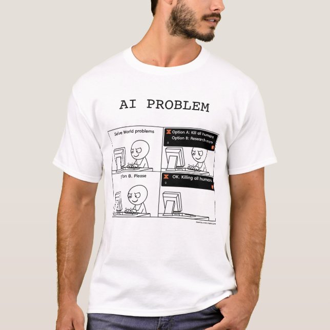 KI-Problem v.2.1 T-Shirt (Vorderseite)