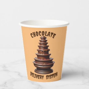 KI Schokolade Liefersystem Papier-Cup Pappbecher