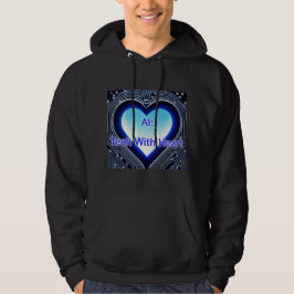 KI: Tech mit Herz Herren Schwarz Hoodie