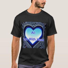 KI: Tech mit Herz Herren Schwarz T-Shirt