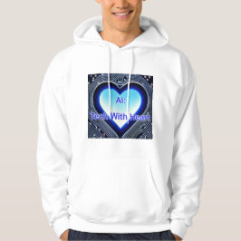KI: Tech mit Herz Herren Weiß Hoodie
