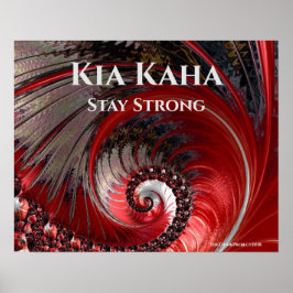Kia Kaha Restez forte Poster thématique