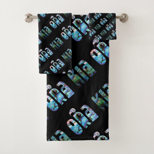 KIA ORA KIWI GREETH BATH TOWEL SET (Insitu)