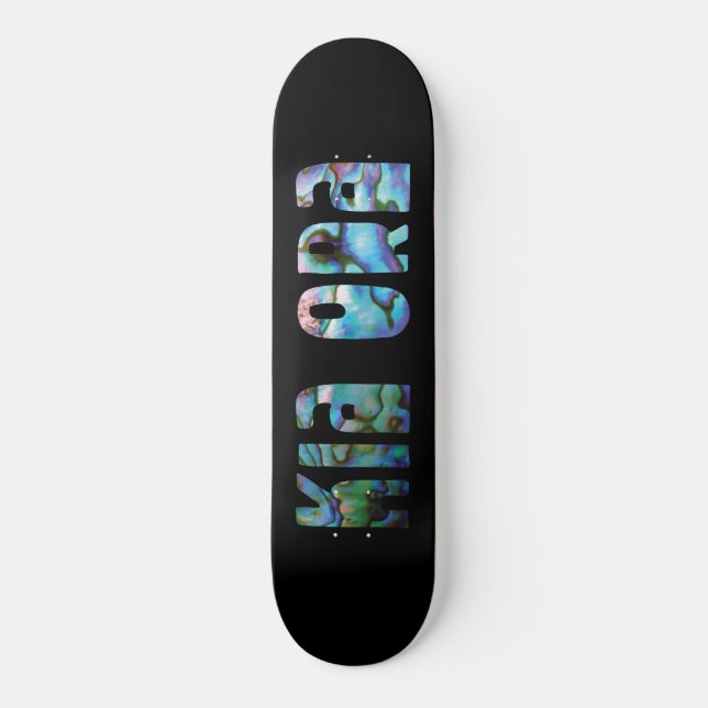 KIA ORA KIWI GREETING SKATEBOARD (Vorderseite)