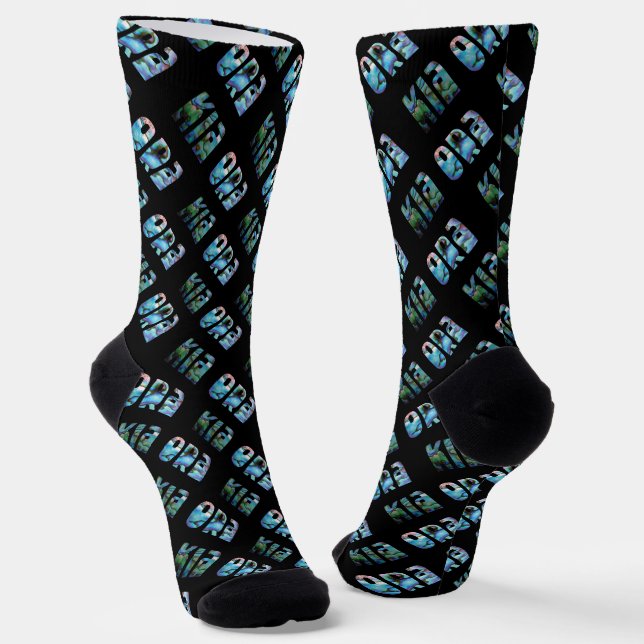 KIA ORA KIWI GREETING SOCKS SOCKEN (Gewinkelt)