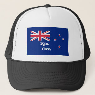 Kia Ora & Neuseeland Flaggenmode / Neuseeland Truckerkappe