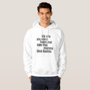 KIA ORA NZ MĀORI KIWI GREETINGS NEW ZEALAND HOODIE