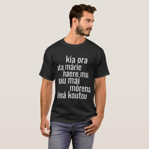 KIA ORA NZ MĀORI KIWI GREETINGS NEW ZEALAND T-Shirt