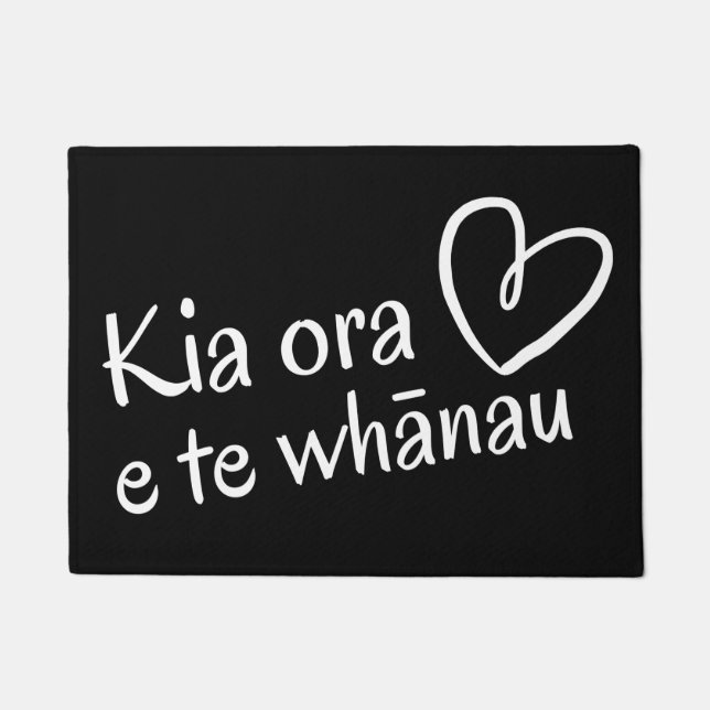 Kia Ora, Welcome Mat Aotearoa NZ Fußmatte (Vorderseite)