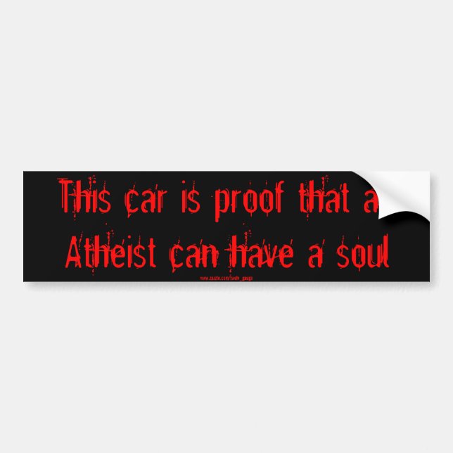 KIA-Soul-Atheistenaufkleber Autoaufkleber (Vorne)
