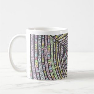 Kian Tasses d'art abstraites dessinées à la main