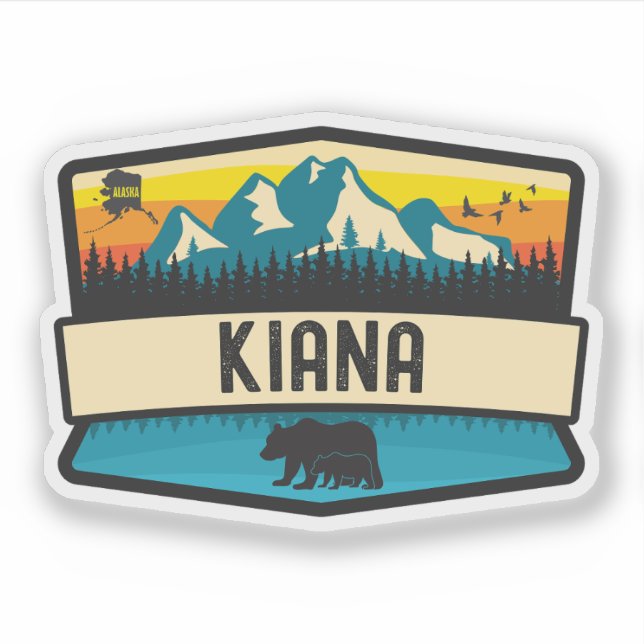 Kiana, Alaska Aufkleber (Vorderseite)