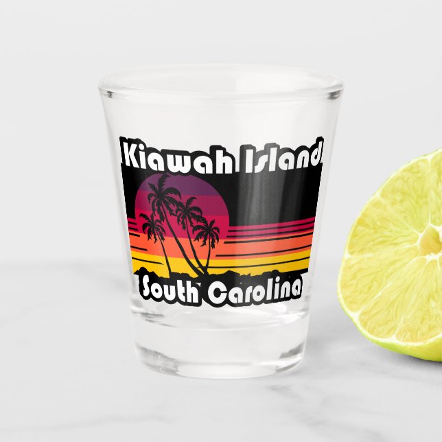 Kiawah Island Beach South Carolina Schnapsglas (Vorderseite)