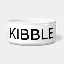 "KIBBLE" Bold Typografy Pet Bowl - Modern Napf