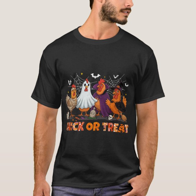 Kiche oder Leckerei Halloween Hexenkuchen T-Shirt (Vorderseite)