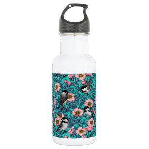 Kichererbsen in freier Rose, rosa und blau Edelstahlflasche