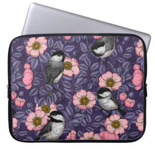 Kichererbsen in wilder Rose in Rosa und Violett Laptopschutzhülle