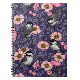 Kichererbsen in wilder Rose in Rosa und Violett, n Notizblock