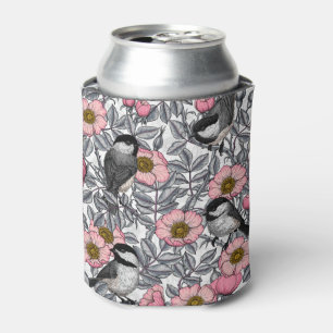 Kichererbsen in wilder Rose, rosa und grau Dosenkühler