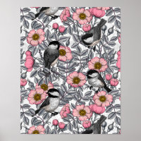 Kichererbsen in wilder Rose, rosa und grau