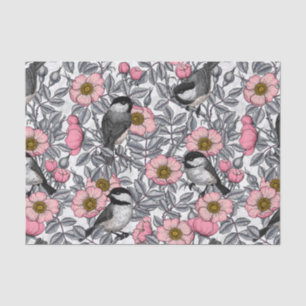 Kichererbsen in wilder Rose, rosa und grau Seidenpapier