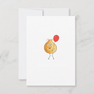 Kichererbsen-Thema, Kichererbsen-Design Dankeskarte