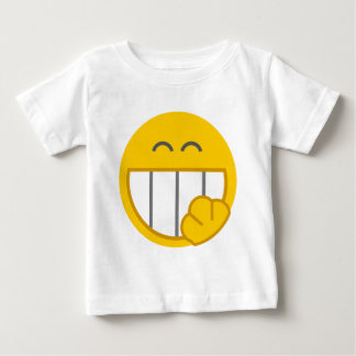 Kichernder Gesichts-Entwurf Baby T-shirt
