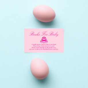 Kicherösterbücher für Babydusche Begleitkarte