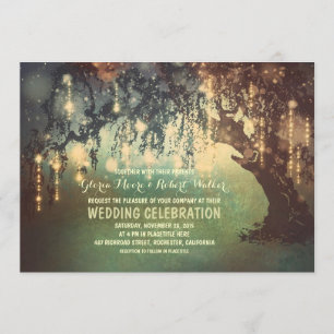 kichkische Lichter Baum Hochzeitseinladungen Einladung