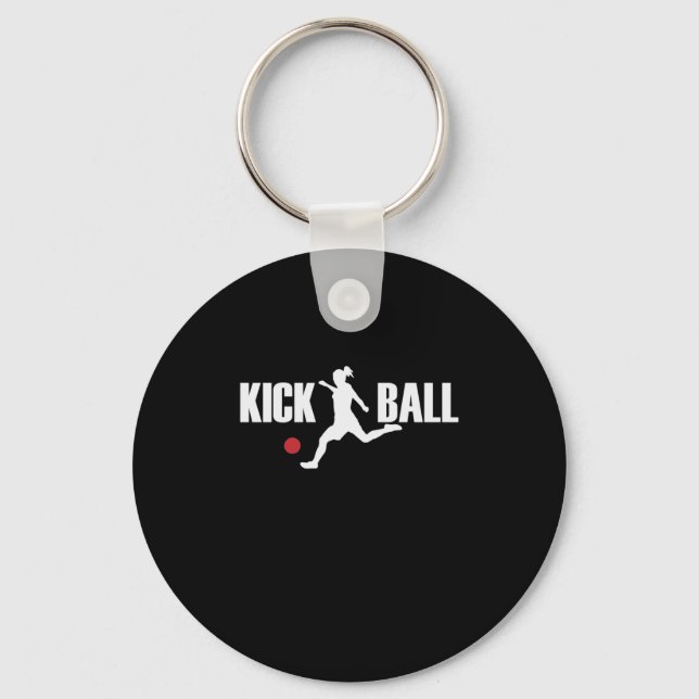 Kick Ball Gummiball Kickball Sport Amerika Schlüsselanhänger (Vorderseite)