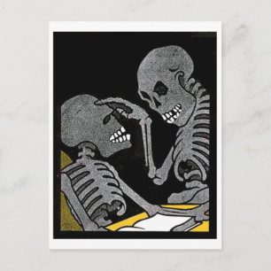 Kick-Bed Vintage Postkarte