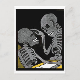 Kick-Bed Vintage Postkarte